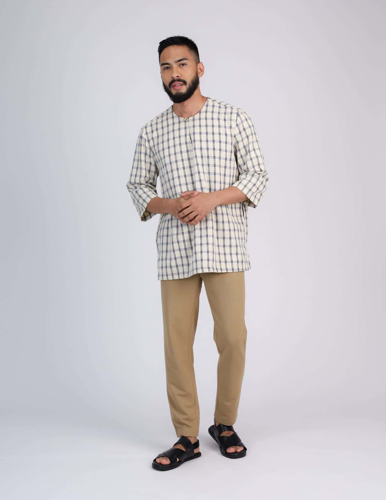 QUDS KURTA (NAVY BLUE) - Image 3