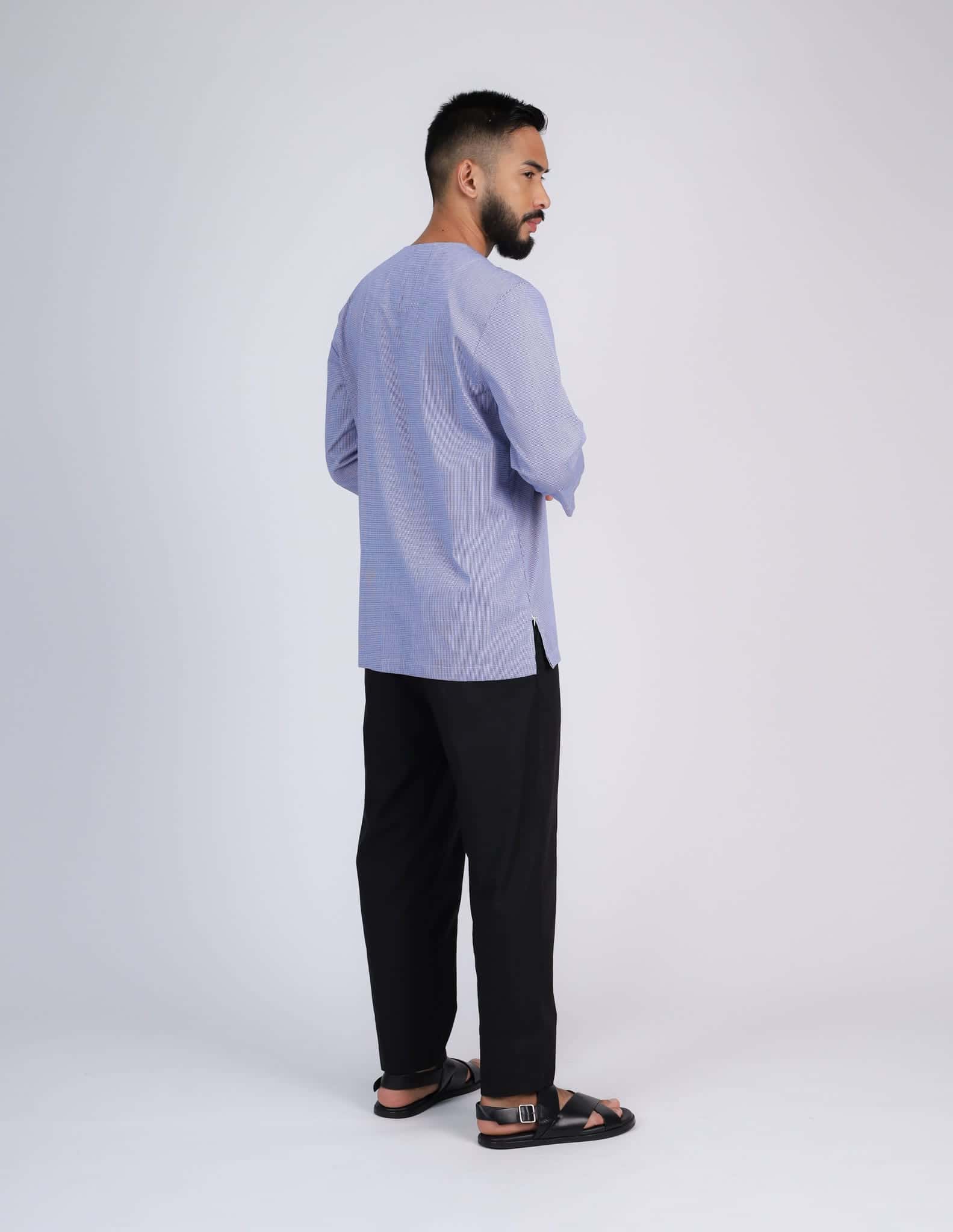 ZAFAR KURTA (SKY BLUE) - Image 7